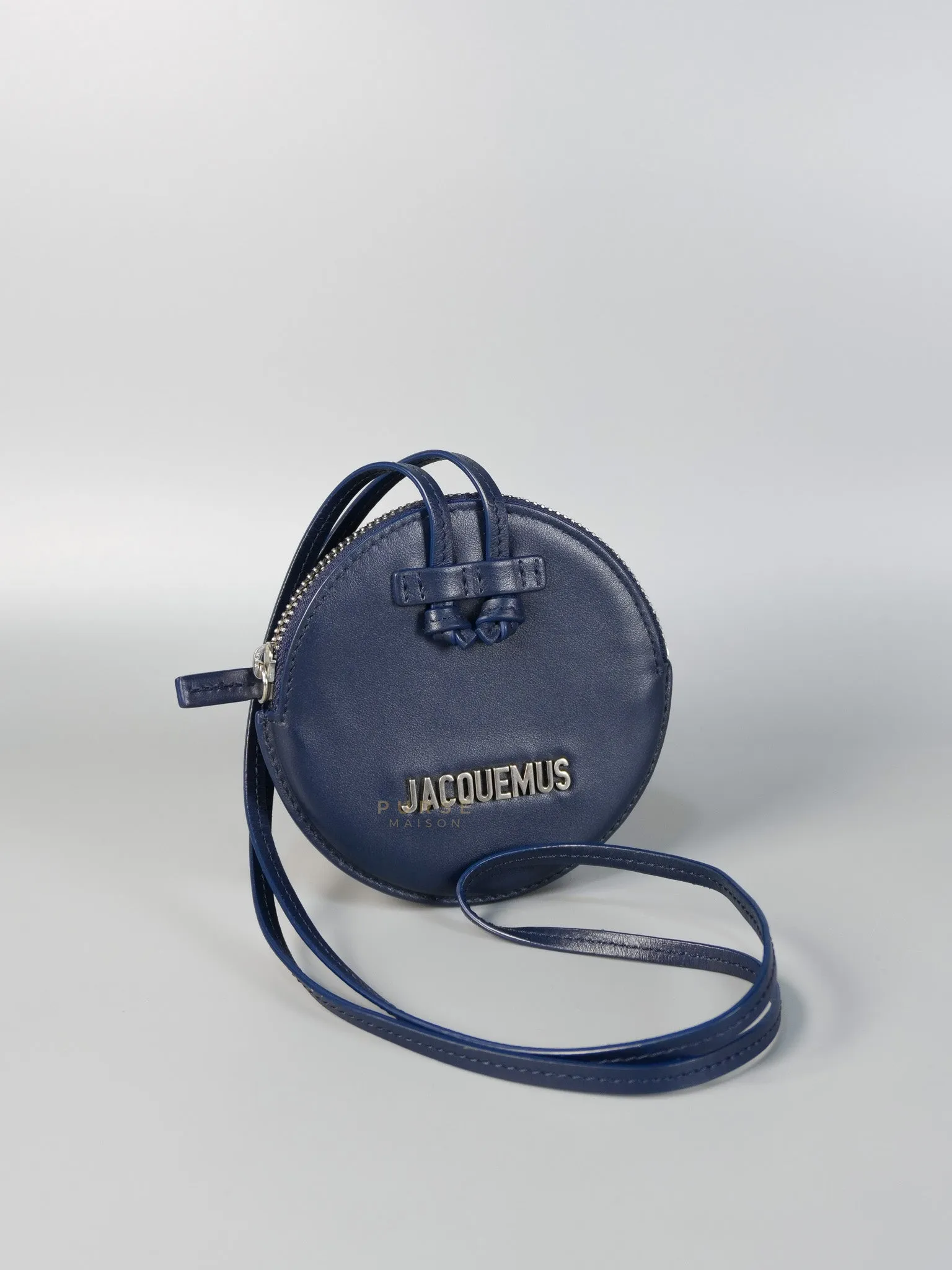 Mini Coin Purses in Navy Blue Le Pitcho Leather