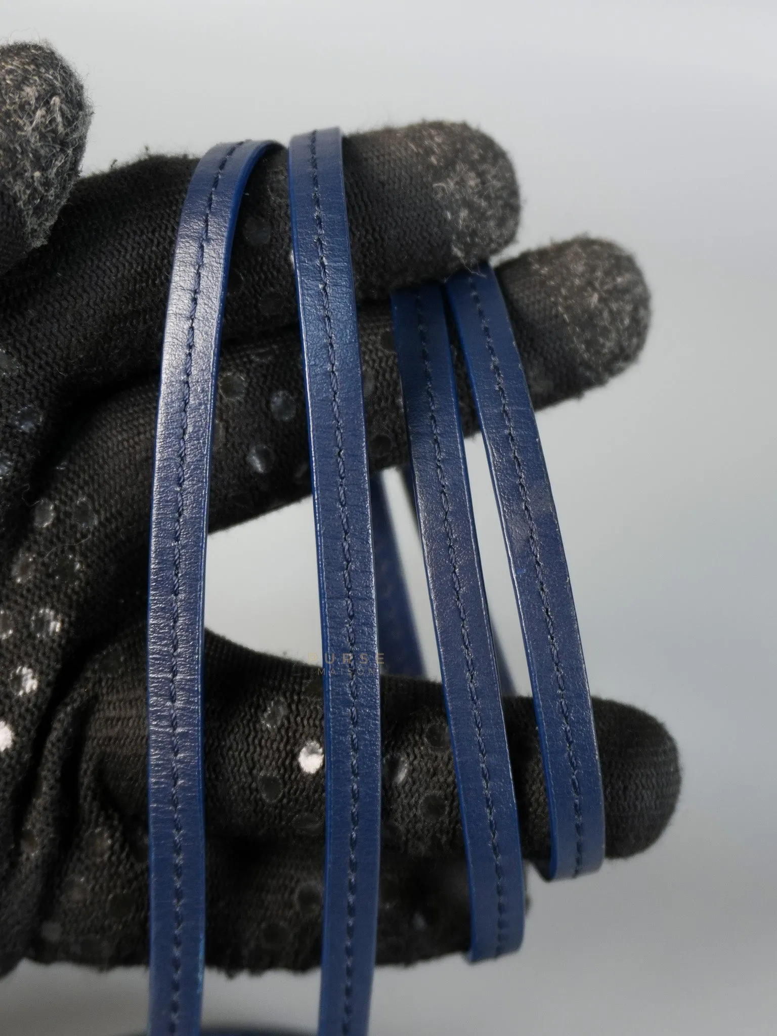 Mini Coin Purses in Navy Blue Le Pitcho Leather