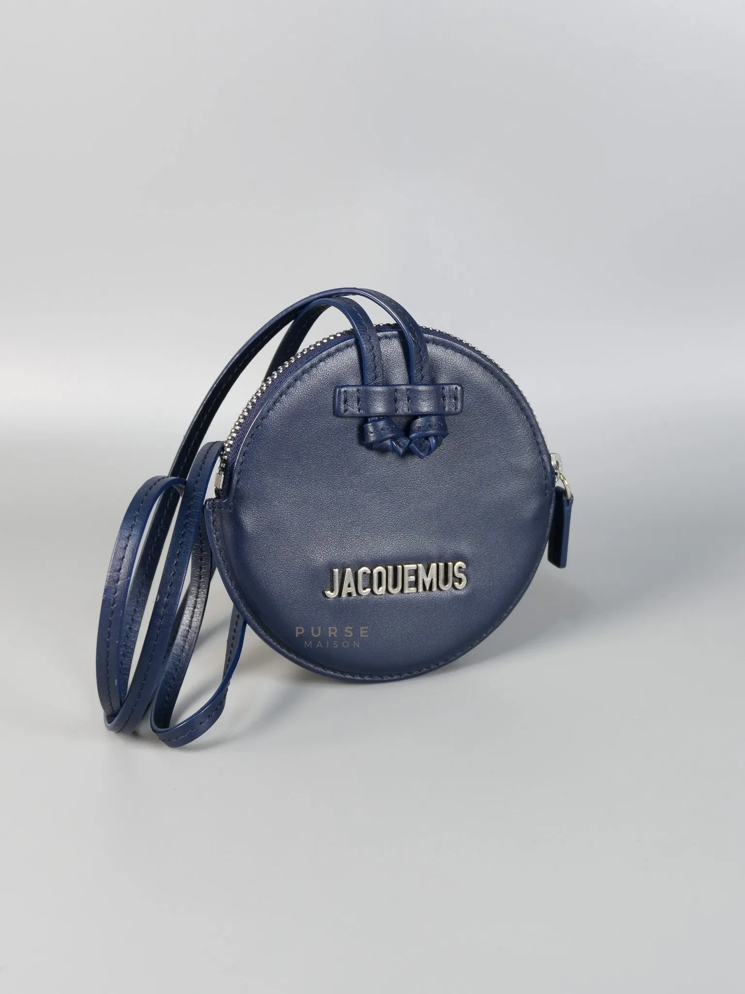 Mini Coin Purses in Navy Blue Le Pitcho Leather