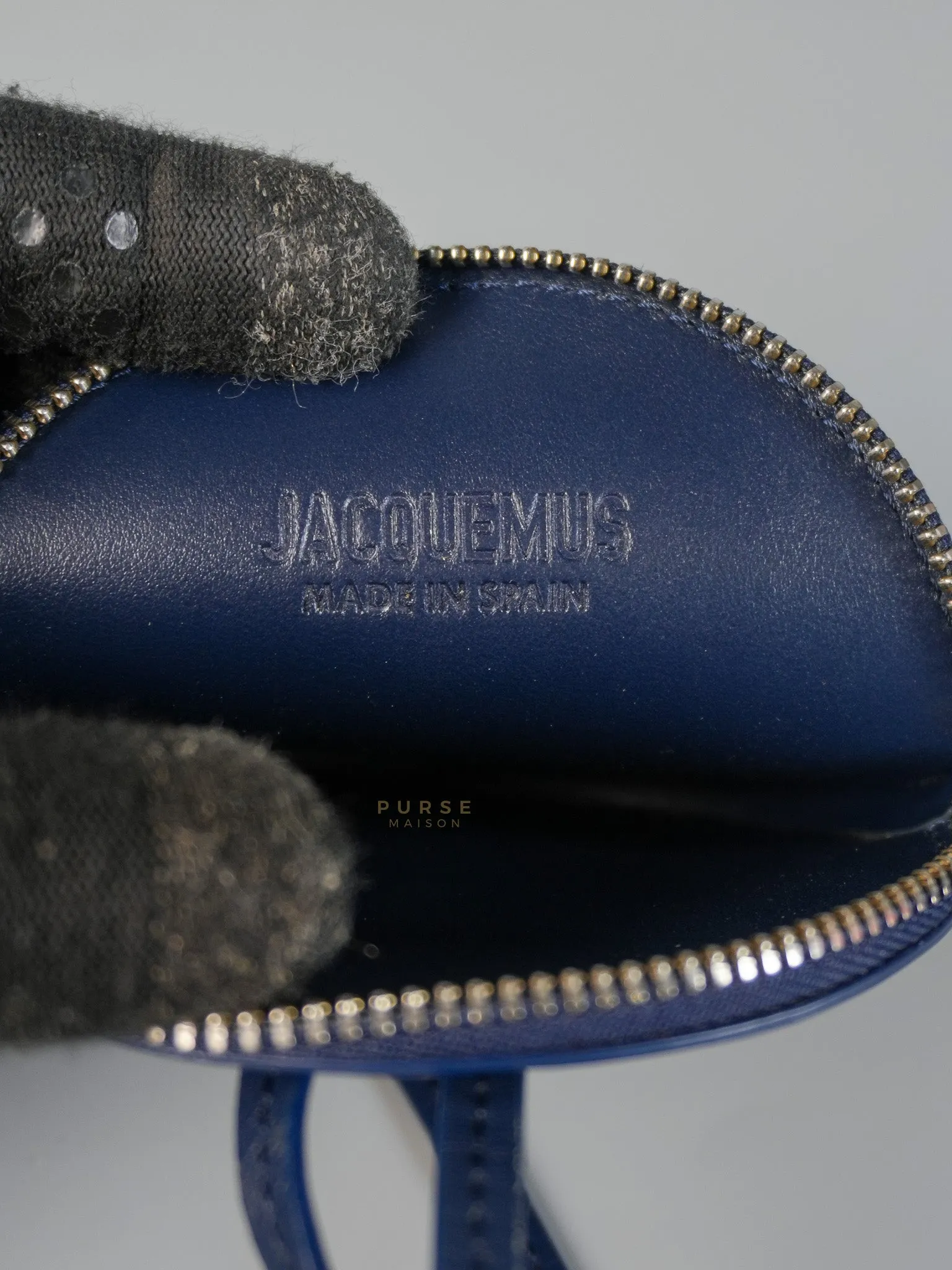 Mini Coin Purses in Navy Blue Le Pitcho Leather