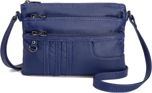 MINICAT Treble Pockets Small Crossbody Purse Cell Phone Purse Shoulder Bags for Women
