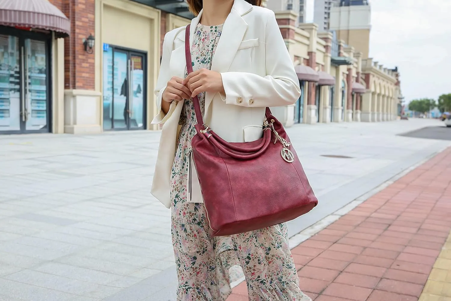 MKF Collection Hobo Purses for Women – PU Leather Handbag Womens Hobo Shoulder bag – Fashion Top Handle