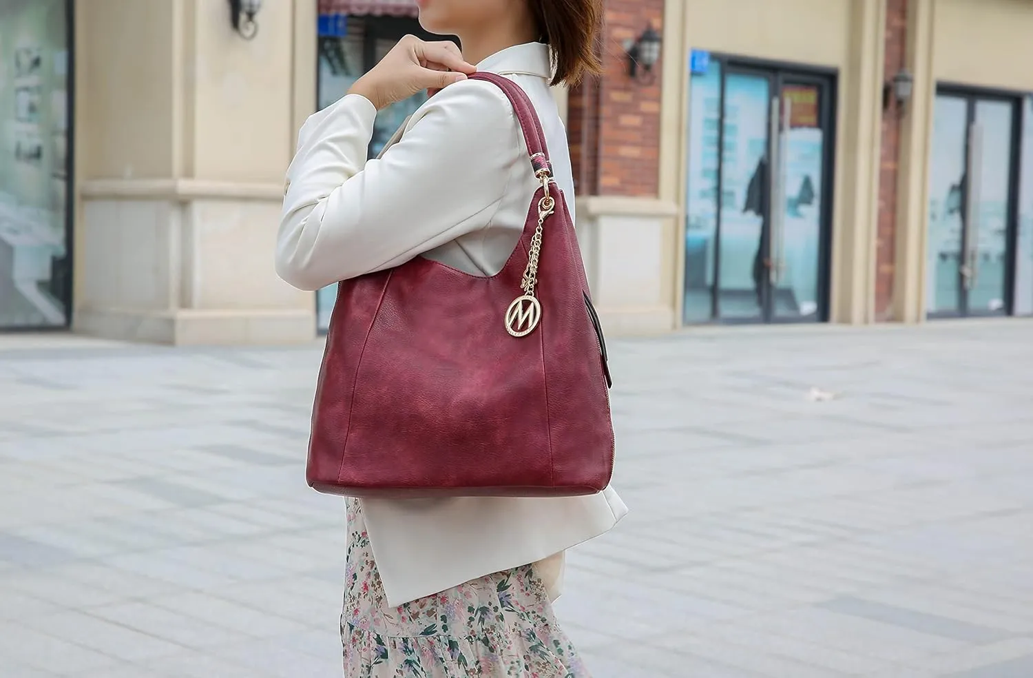 MKF Collection Hobo Purses for Women – PU Leather Handbag Womens Hobo Shoulder bag – Fashion Top Handle