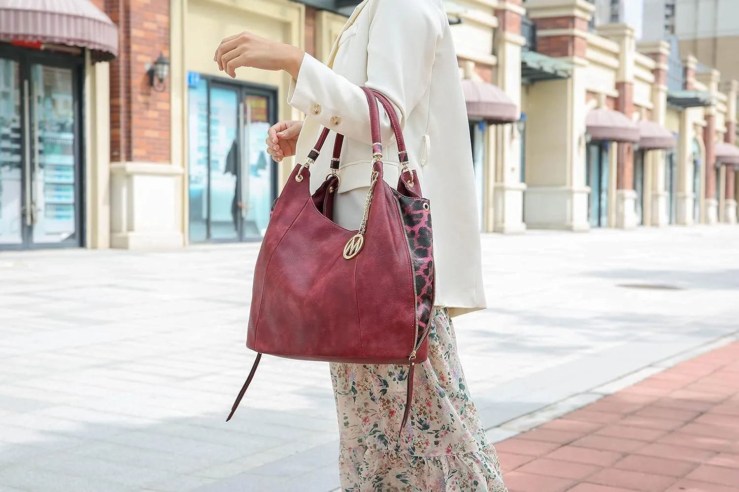 MKF Collection Hobo Purses for Women – PU Leather Handbag Womens Hobo Shoulder bag – Fashion Top Handle