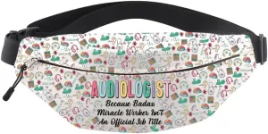 MNIGIU Audiologist Gift Audiology Crossbody Bag Audiology Professor Gift Audiologist Student Grad Gift Ear Doctor Bum Bag