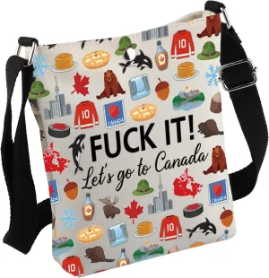 MNIGIU Canada Crossbody Bag Canada Lover Gift Canada Travel Gift Canada Welcome Bag Girls Trip To Canada Gift For Her