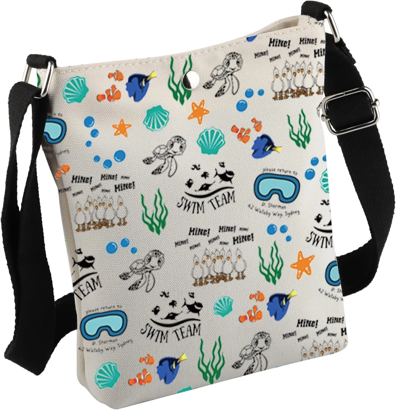 MNIGIU Funny Fish Dory Gift Fish Dory Crossbody Bag Fish Dory Lover Gift Fish Dory Merchandise