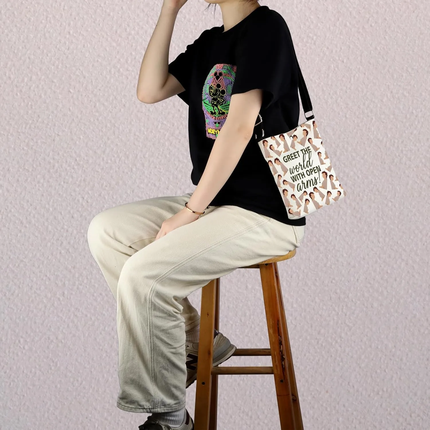 MNIGIU Musical Inspired Gift Musical Crossbody Bag Musical Merch For Musical Lover