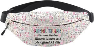 MNIGIU Physical Therapist Gift PT Gift Physical Therapy Crossbody Bag PT Graduation Gift Physiotherapist Bum Bag