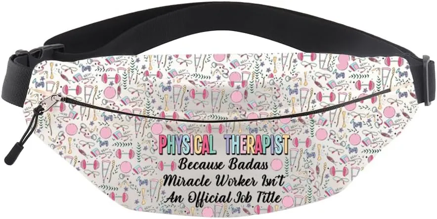 MNIGIU Physical Therapist Gift PT Gift Physical Therapy Crossbody Bag PT Graduation Gift Physiotherapist Bum Bag