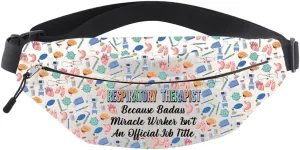 MNIGIU Respiratory Therapist Gift RT Crossbody Bag Lung Therapist Gift RT Student Graduation Bum Bag