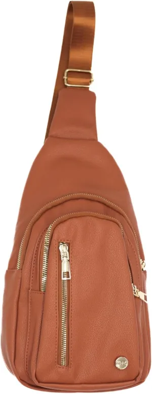 Modern Chic Crossbody Bags for Women - Camry Sling Crossbody Bag, Vegan Leather Purse with Pockets and Adjustable Strap