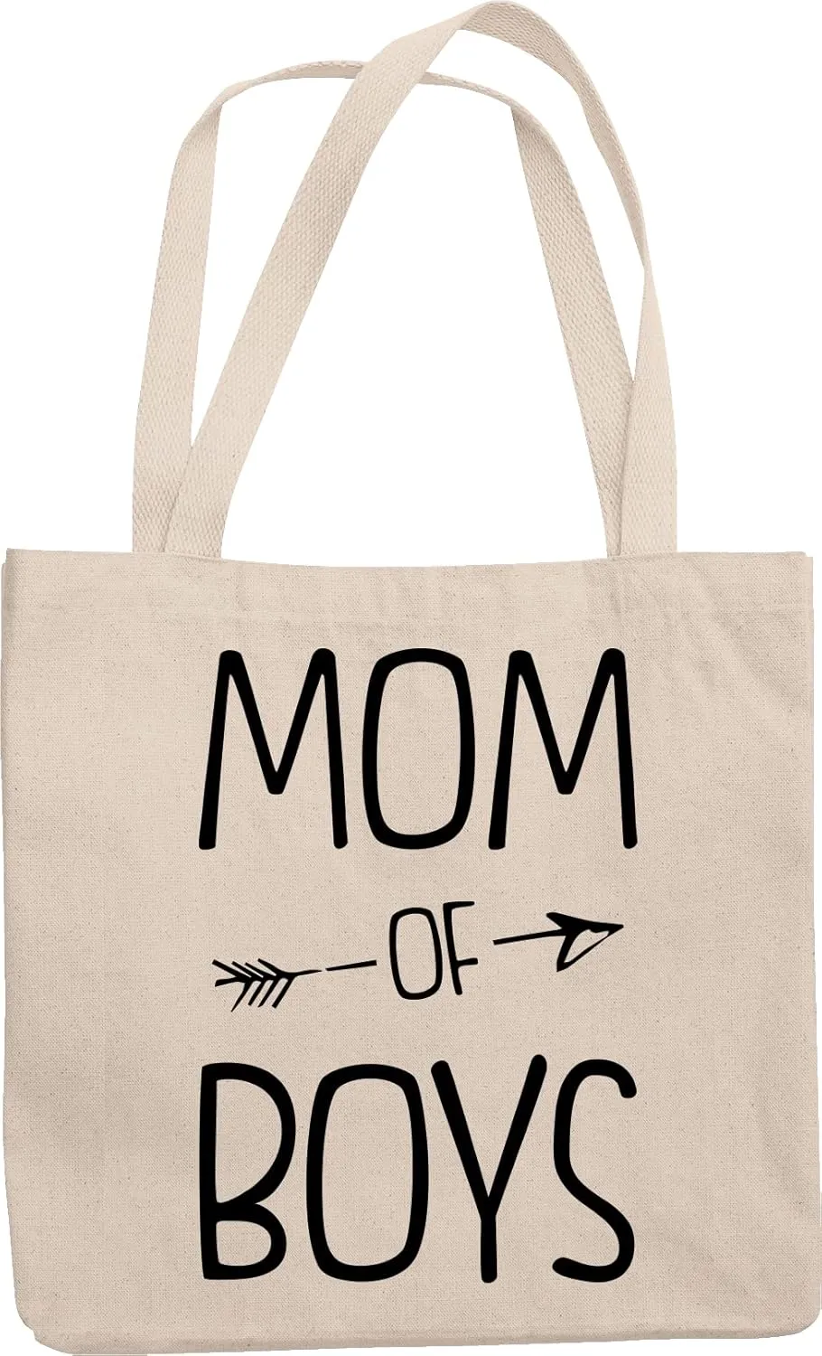 Mom Of Boys. Mother's Day Gifts Or Any Ocn Reusable Tote Bag For Mama, Mommy, Auntie With Offspring, Big Sister With Kids, Grandma, Women Having Children And Moms