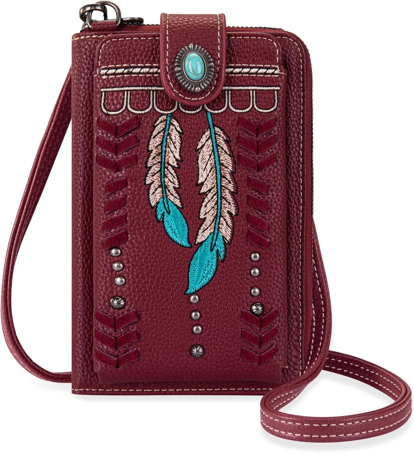 Montana West Small Crossbody Bags for Women Western Handbag with Cash Slots