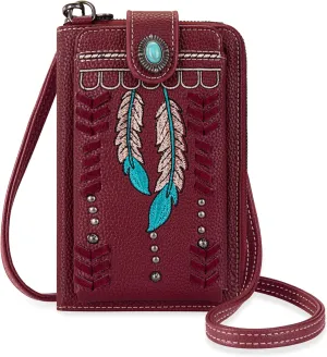 Montana West Small Crossbody Bags for Women Western Handbag with Cash Slots