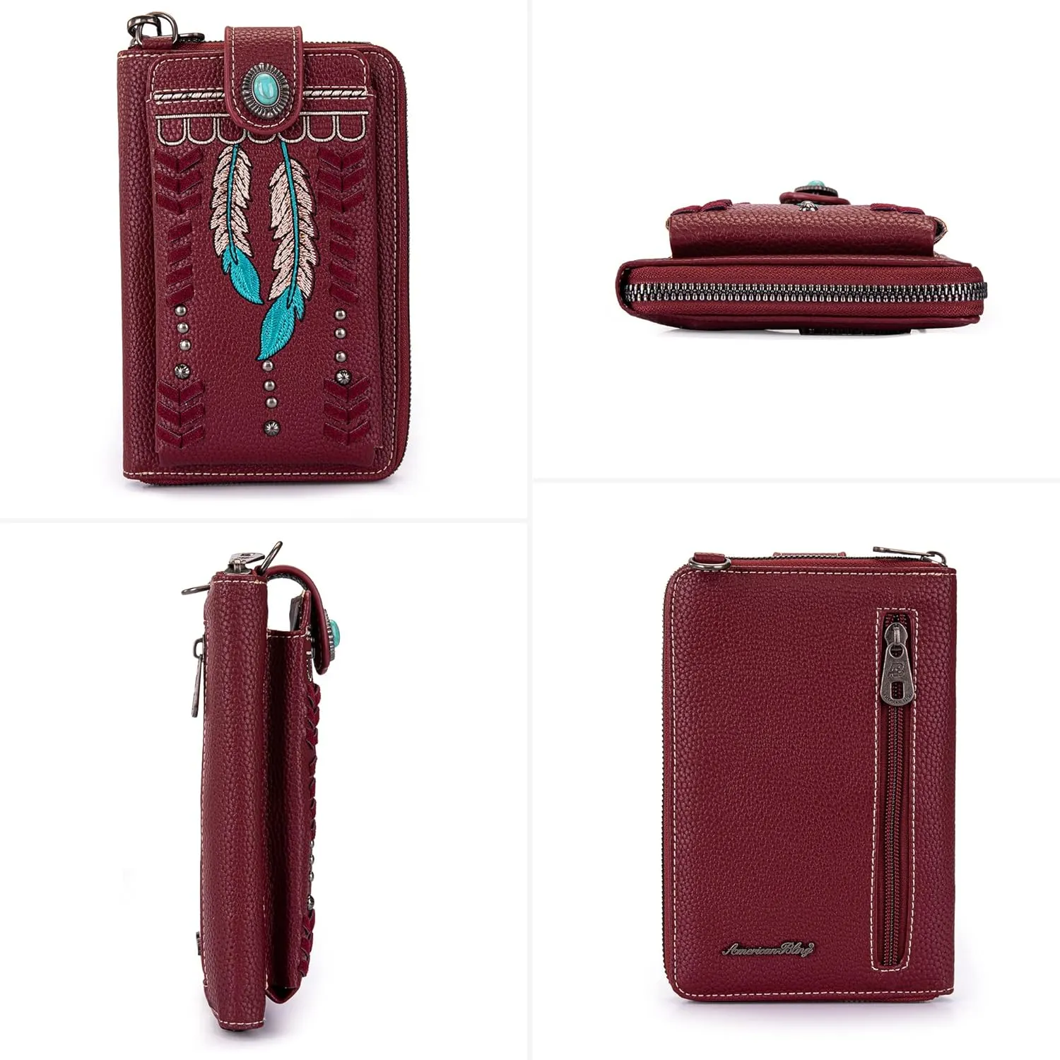 Montana West Small Crossbody Bags for Women Western Handbag with Cash Slots