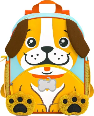 Move2Play, Puppy Kids Backpack | Kid Size | Back to School | Elementary, Kindergarten Book Bag | Designed for Boys & Girls Ages 4  Year Olds | Travel Ready