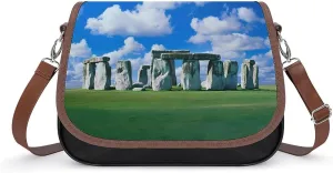 Mysterious Stonehenge in UK Crossbody Bags for Women Leather Tote Bag Handbag Purse for Work Travel
