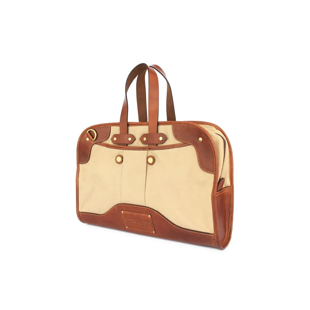 Nappa Dori Beige Portfolio Bag