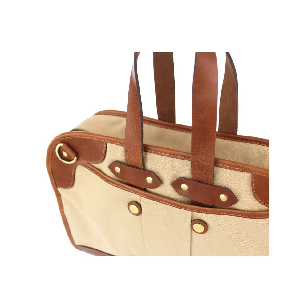 Nappa Dori Beige Portfolio Bag
