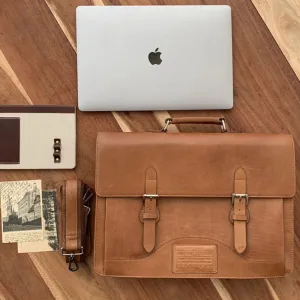 Nappa Dori Tan Norman Laptop Bag