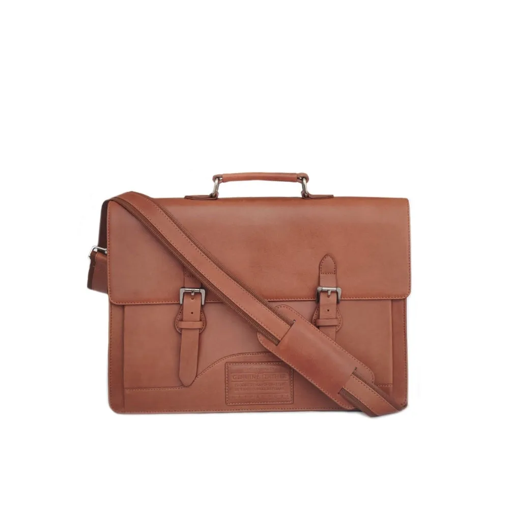 Nappa Dori Tan Norman Laptop Bag