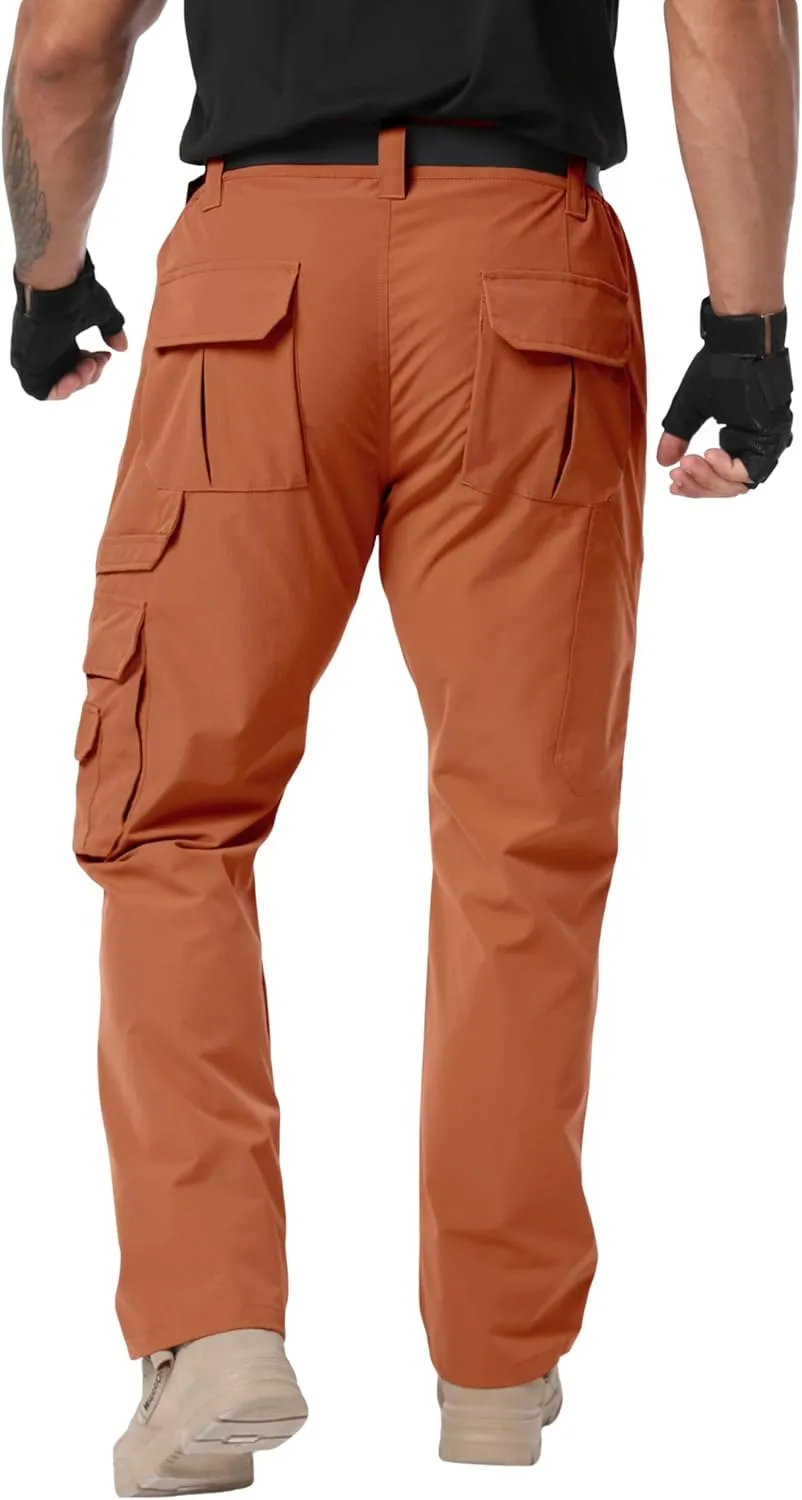 NATUVENIX Tactical Pants for Men Stretch, Ripstop Mens Work Pants Lightweight Hiking Cargo Pants Men Water Resistant