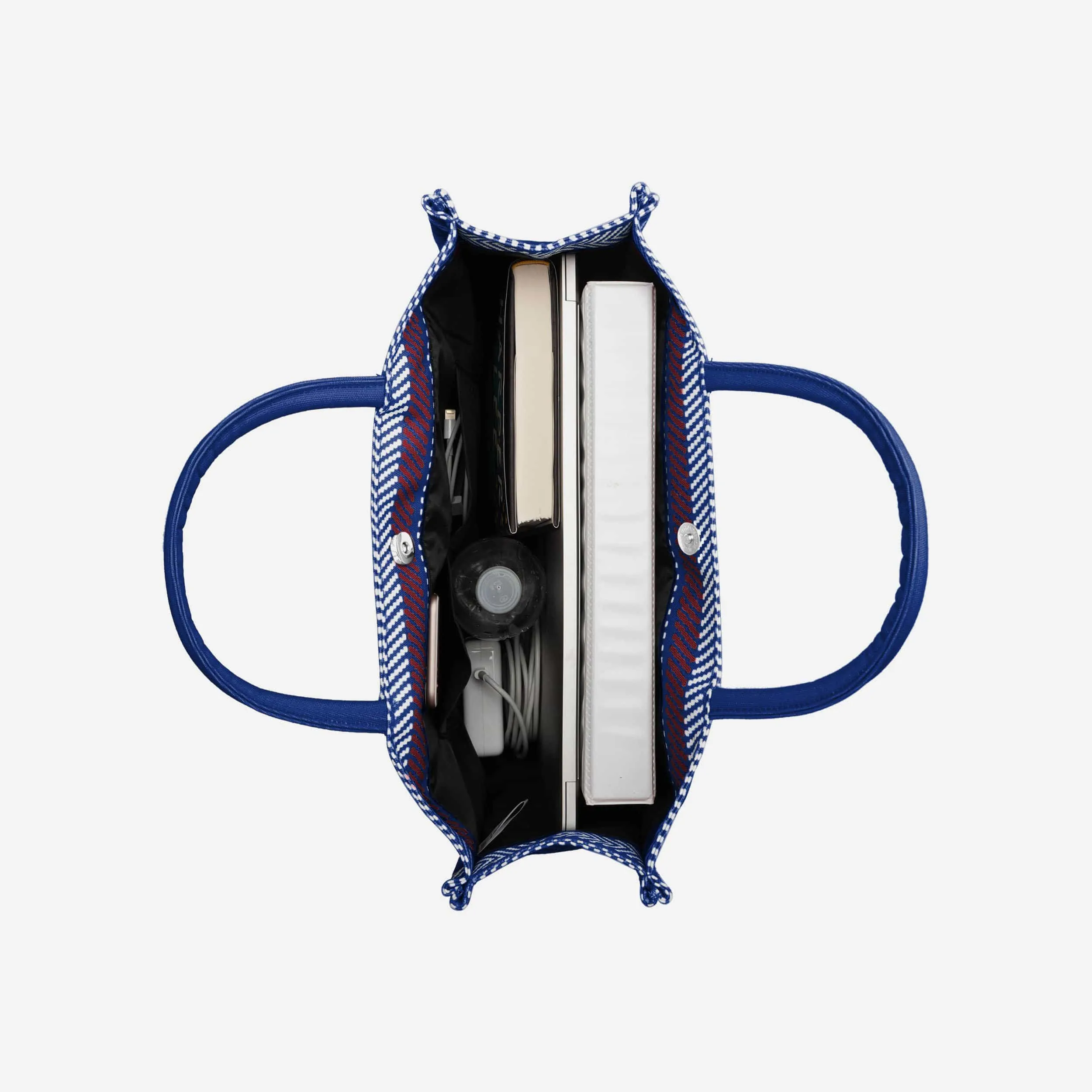 New York Giants Stitch Pattern Canvas Tote Bag