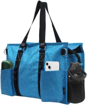 NGIL Utility Water Resistant Zippered Lined Tote Bag,Multi Pocket Organizer, Work Tote Bags for Women, Nurse Tote,Nurse Gift