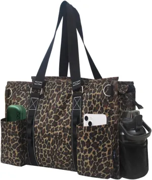 NGIL Utility Water Resistant Zippered Lined Tote Bag,Multi Pocket Organizer, Work Tote Bags for Women, Nurse Tote,Nurse Gift