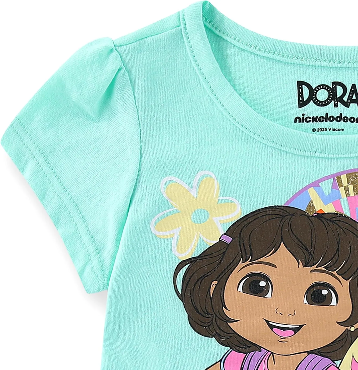 Nickelodeon Dora the Explorer Girls Short Sleeve T-Shirt and Shorts Set for Toddlers