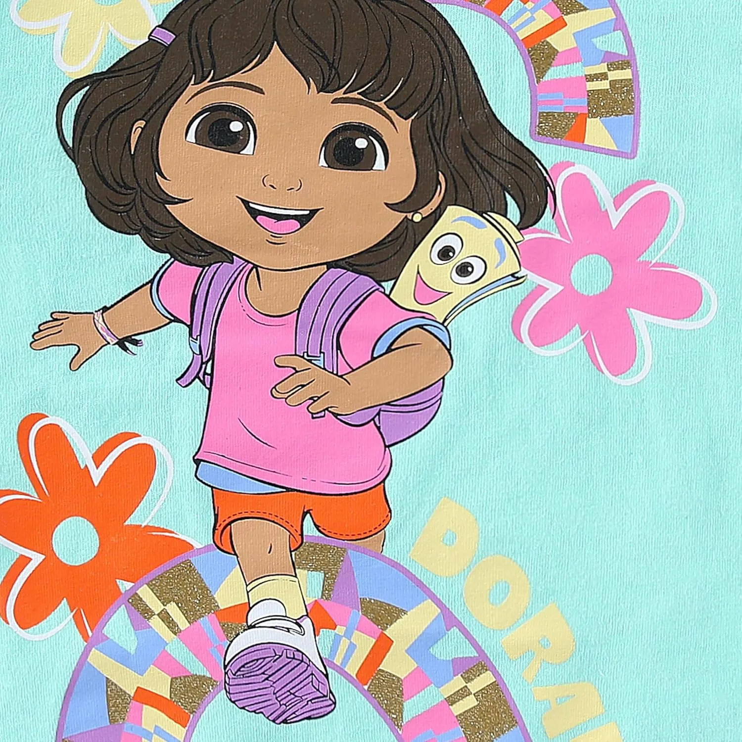 Nickelodeon Dora the Explorer Girls Short Sleeve T-Shirt and Shorts Set for Toddlers