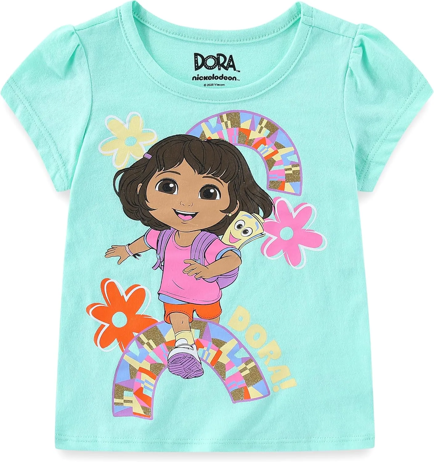 Nickelodeon Dora the Explorer Girls Short Sleeve T-Shirt and Shorts Set for Toddlers