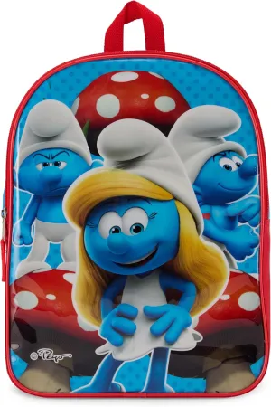 Nickelodeon Smurfs Toddler Girl Backpack for Kids - Toddler Backpack with Padded Straps & Zip Compartment Little Kids Backpack - Comfy Backpack for Kids & Preschool Backpack - 15"