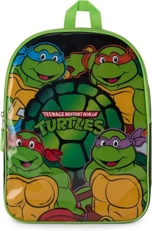 Nickelodeon Teenage Mutant Ninja Turtles Toddler Boy Backpack for Kids - Toddler Backpack with Padded Straps & Zip Compartment Little Kids Backpack - Comfy TMNT Backpack for Kids - 15"