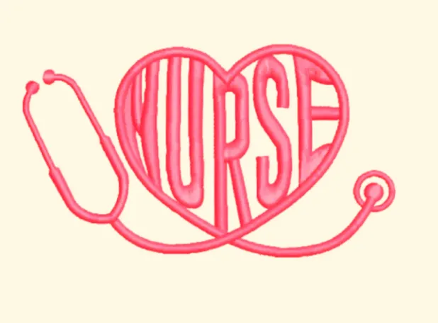 Nurse & Heart Design Totes