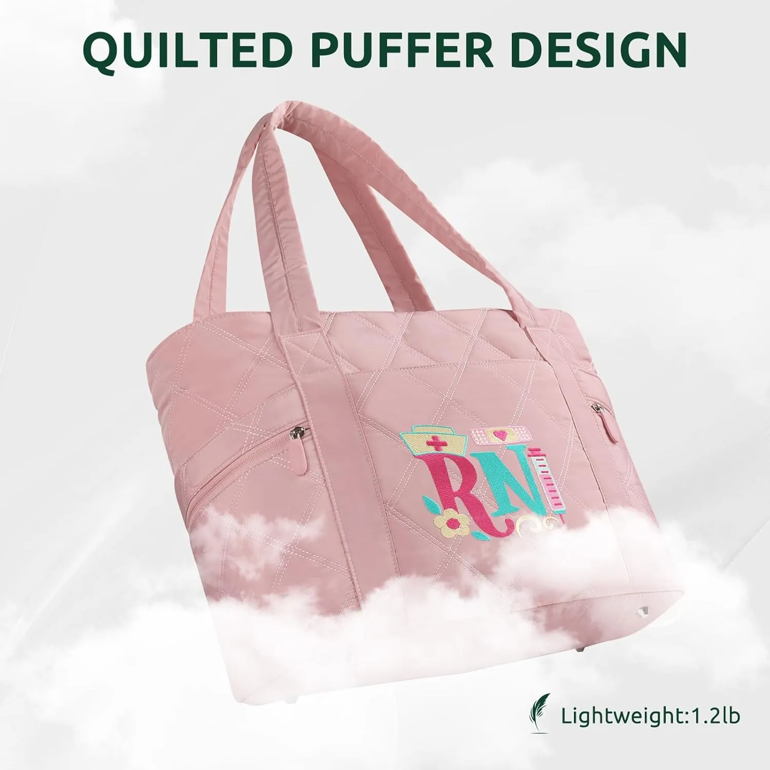Nurse Bags for Work, Tote Bag for Women, 17'' Large Nursing Bags, Clinical Bag for Nursing Students, Gifts for Nurses