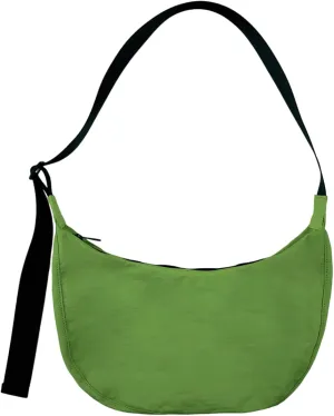 Nylon Crescent Shoulder Bag for Women Men,Crossbody Bag with Adjustable Strap&Dual Interior Zip Pocket