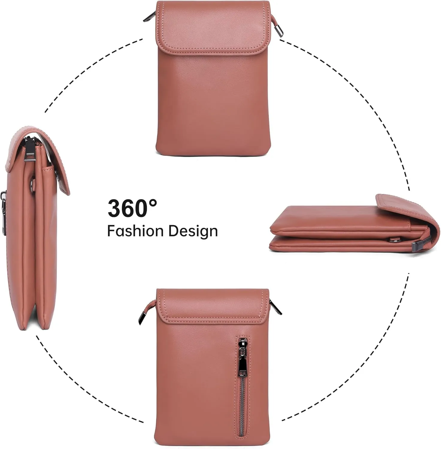 OIDERY Crossbody Bags for Women Small Cell Phone Wallet Purse with Adjustable Strap Women's Shoulder Handbag
