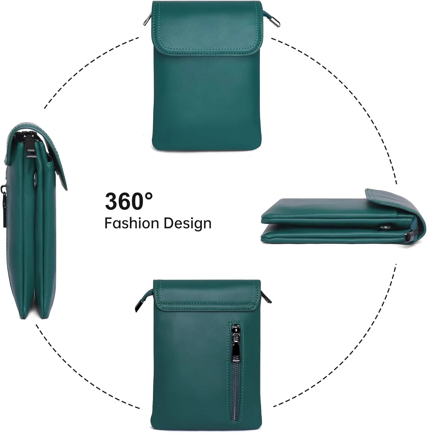 OIDERY Crossbody Bags for Women Small Cell Phone Wallet Purse with Adjustable Strap Women's Shoulder Handbag