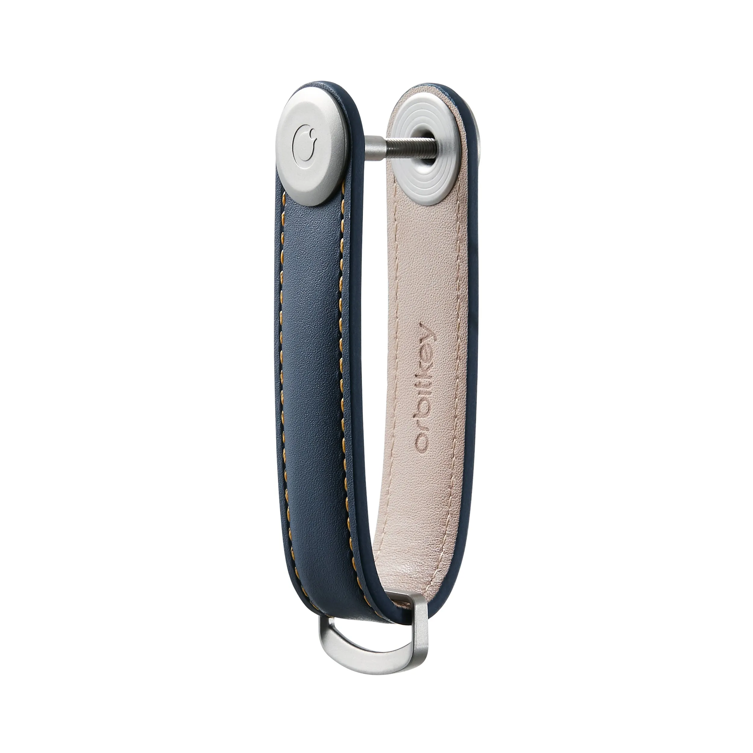 Orbitkey - Key Organiser Leather Navy/Tan