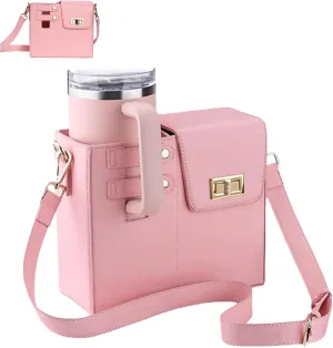 Outdoor Portable Crossbody Water Cup Storage Bag, Cross Body Bag with Water Bottle Holder