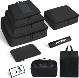 Packing Cubes for Travel | 10 Set, 8 Set |Durable Luggage Organizer 4 Size(Extra Large, Large, Medium, Small),Comprehensive Cubes for Toiletry,Underwear, Shoe,Travel Essentials,Efficient Women Gifts
