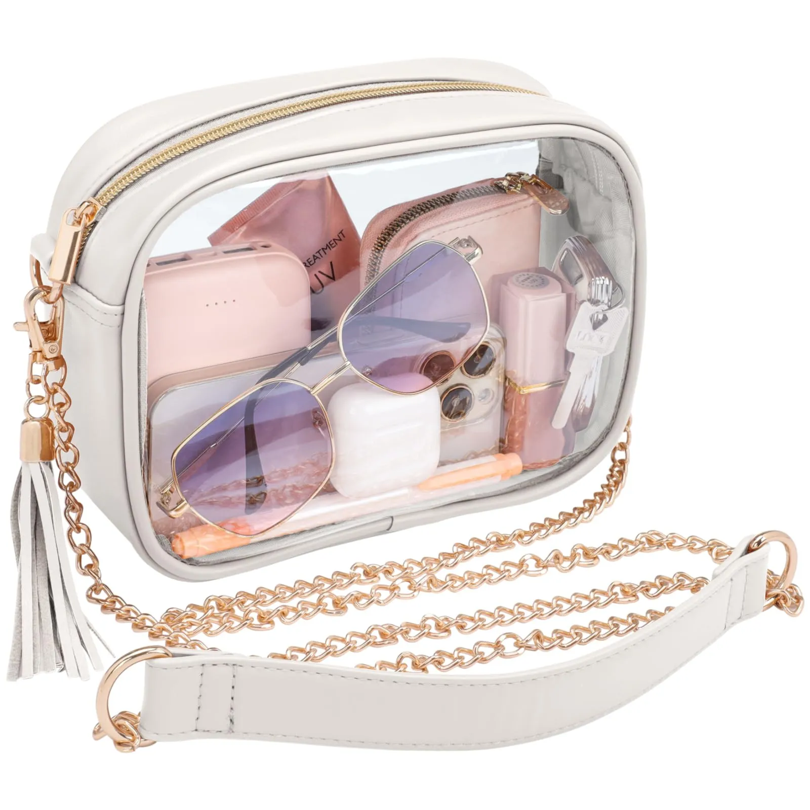 PACKISM Clear Bag for Stadium with Adjustable Strap