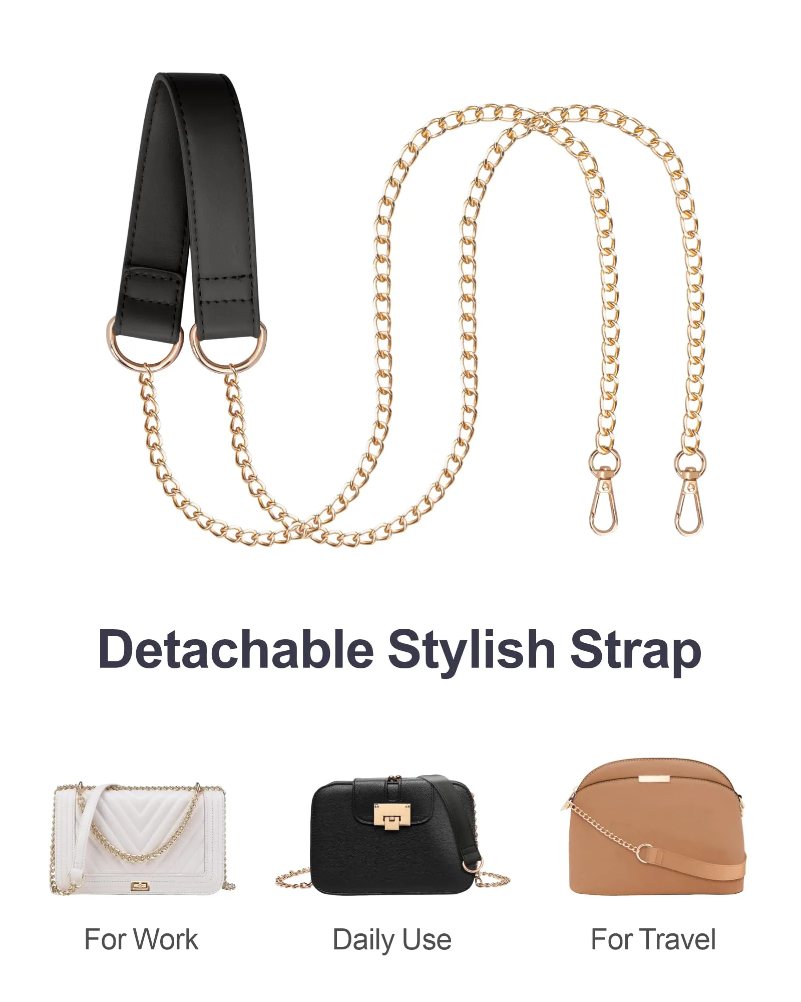 PACKISM Clear Bag for Stadium with Adjustable Strap
