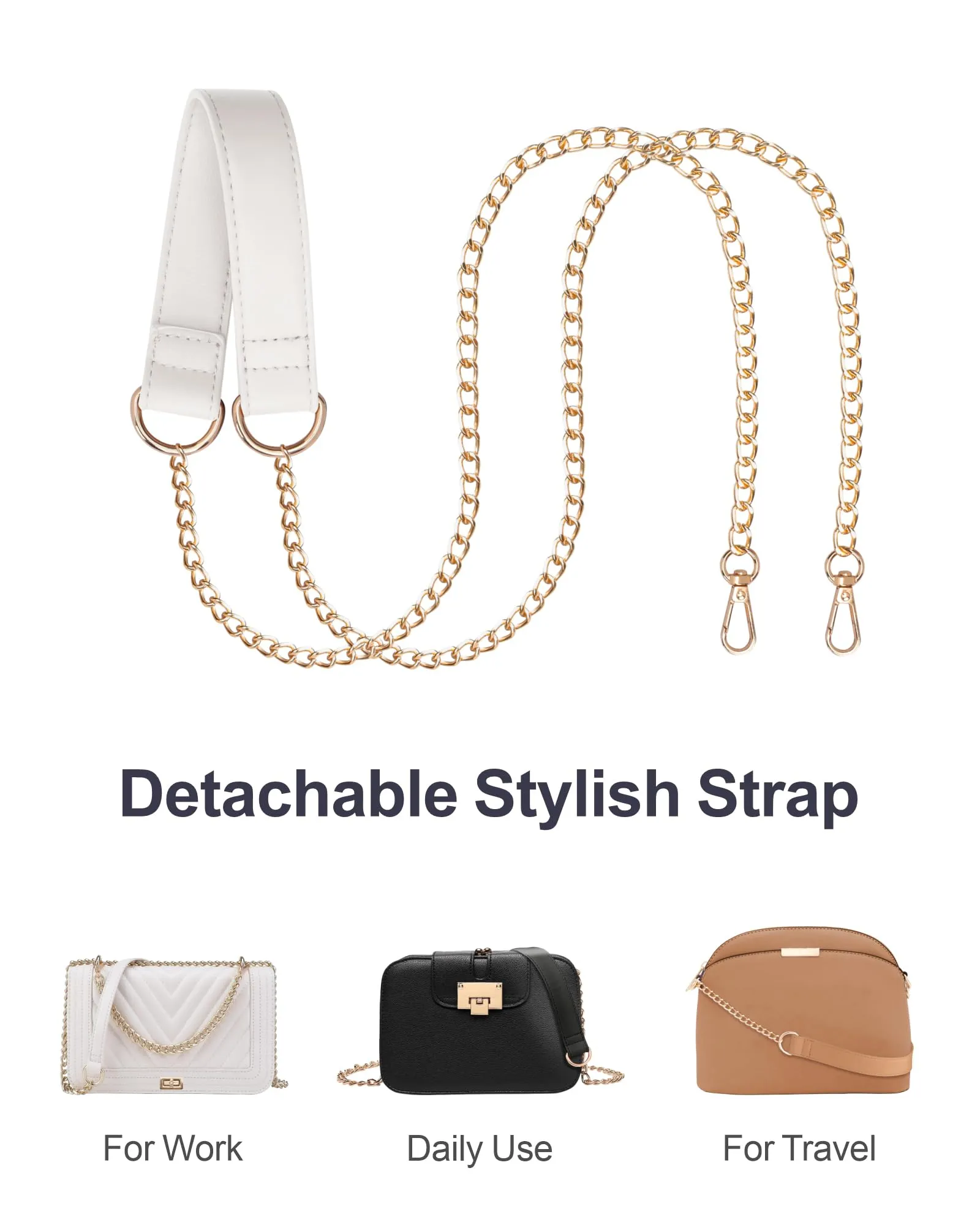 PACKISM Clear Bag for Stadium with Adjustable Strap