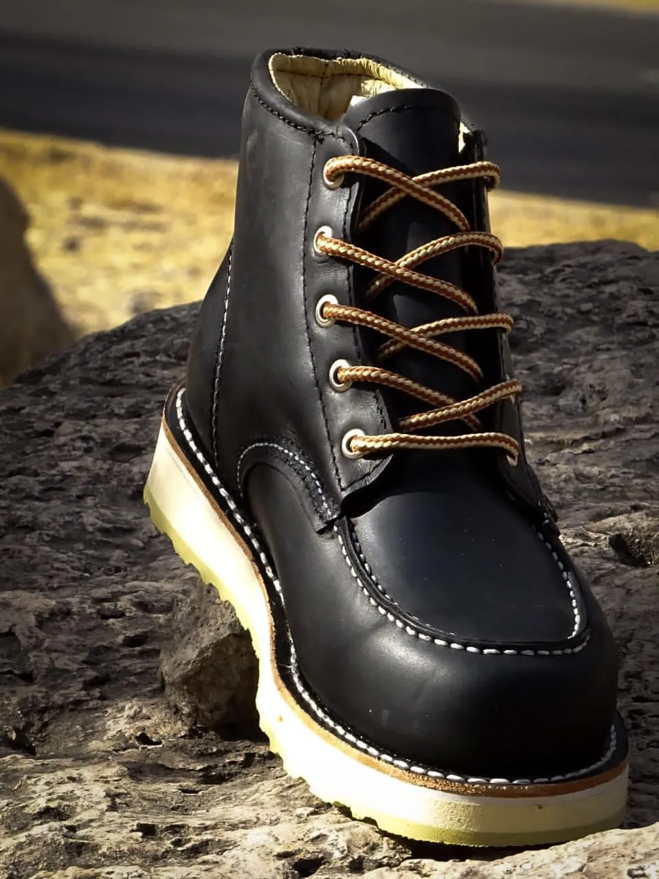 Padilla Moc Toe Work Shoes Yip Bond Sole