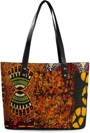 Paisley Purple Floral A Leather Handbag with Large Capacity And Portability