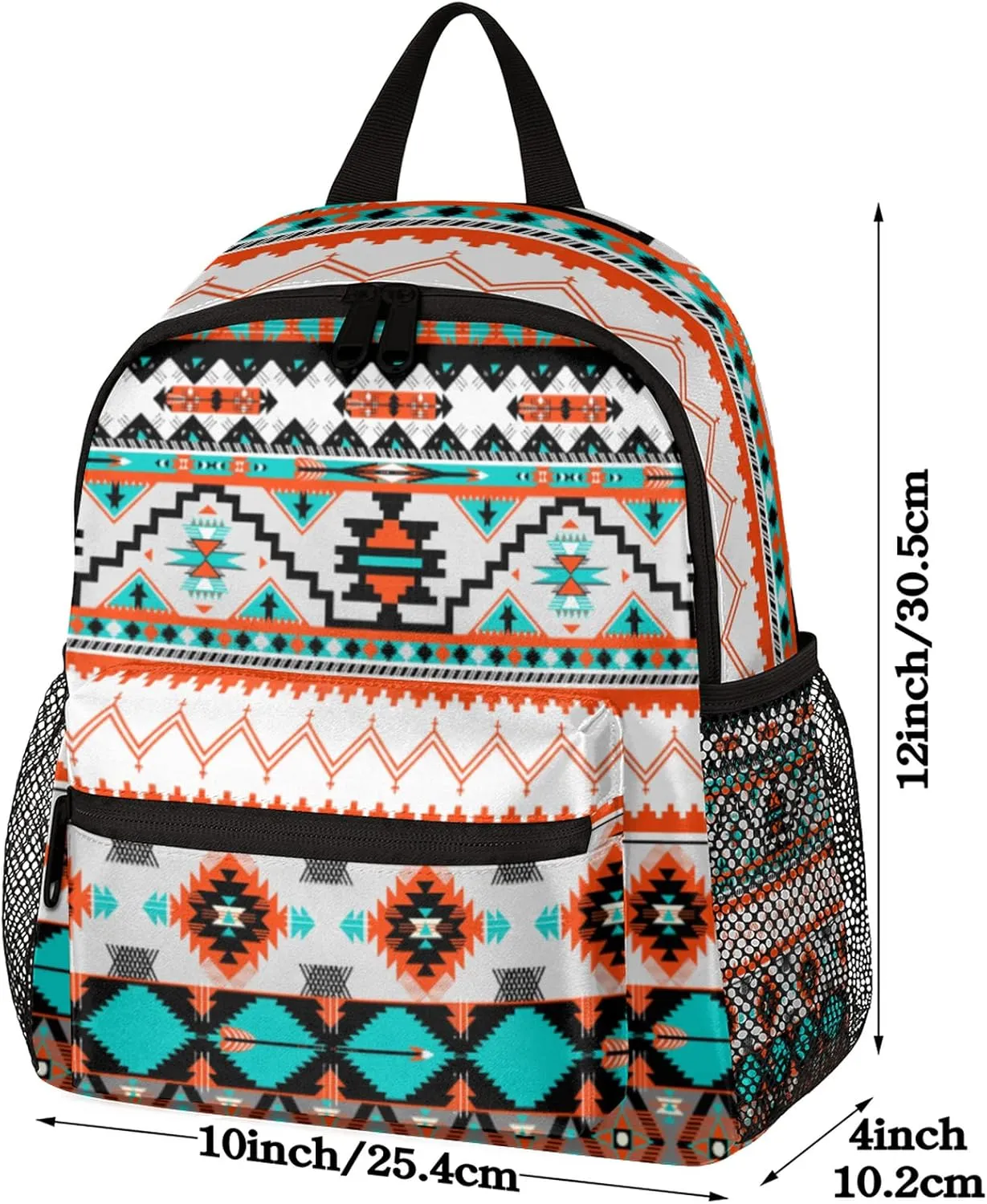 Pardick Aztec Cute Kids Backpack Aztec Toddler Backpack for Boys Girls with Chest Strap Lightweight Kindergarten Children Schoolbag Nursery Elementary Travel Bag