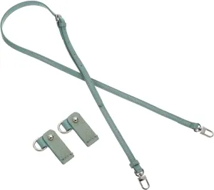 PATIKIL Leather Shoulder Straps, Adjustable Purse Straps Replacement Kit Crossbody Handbag with Silver Clasp for Mini Tote Bag, Lake Blue